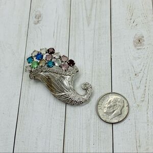 VTG B. David Cornucopia Brooch